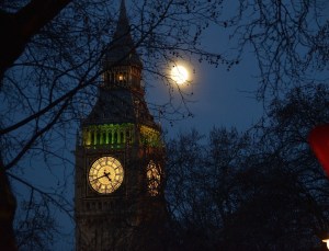 big ben at night